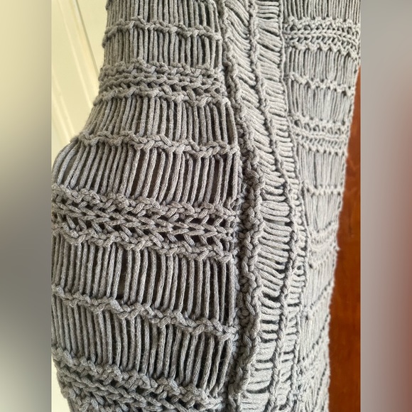 90s dark green knit midi tank dress - Picture 3 of 5